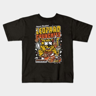 Retro Cartoon Cereal Box // Cereal Leopard Crunchies // Funny Vintage Breakfast Cereal Kids T-Shirt